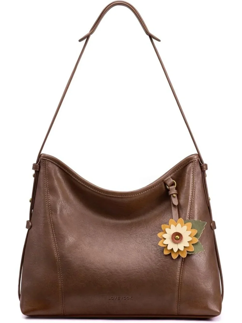 Stylish PU Leather Hobo Shoulder Bag & Crossbody Purse for Women - Versatile